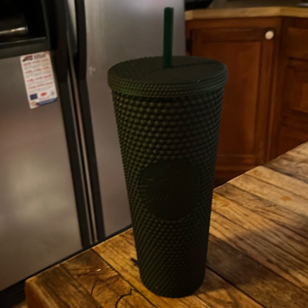 Super dark green matte 24oz Starbucks cup